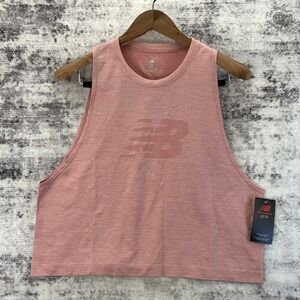 NWT- New Balance Graphic Tank Top Hazy Rose - Woman's Large - R001181 - MSRP $35